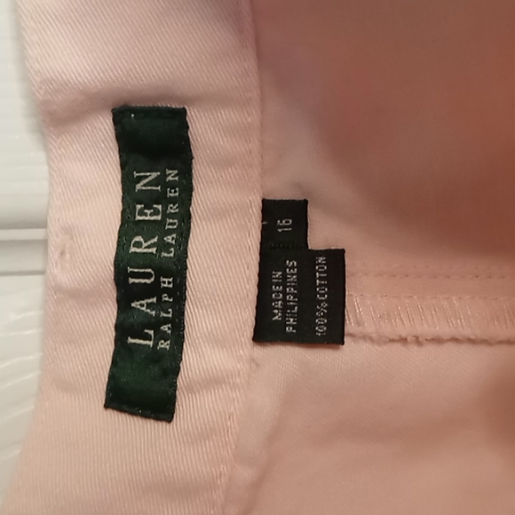 🌺 Lauren Ralph Lauren Soft Knit Casual Chino Shorts in Plus Size 16 - Picture 8 of 10